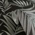 Vliestapete Tropisch Floral Schwarz Silber Metallic 79108-7 Detail 3