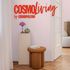 Vliestapete Einfarbig Textiloptik Rosa Metallic 79109-4 COSMOLiving 1