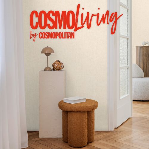 Vliestapete Einfarbig Textiloptik Beige Metallic 79109-6 COSMOLiving