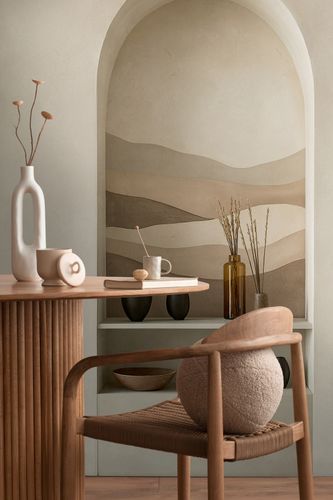 Fototapete Vlies Dünen Bogen Beige Braun 79144-6 Raum