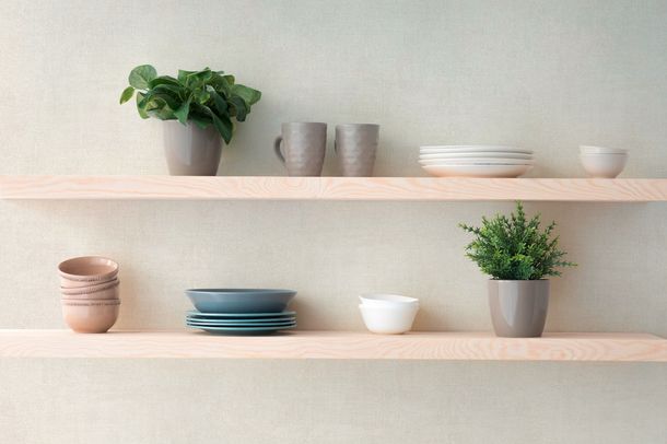 Vliestapete Putzoptik Einfarbig Grau Creme 79091-1 Raum