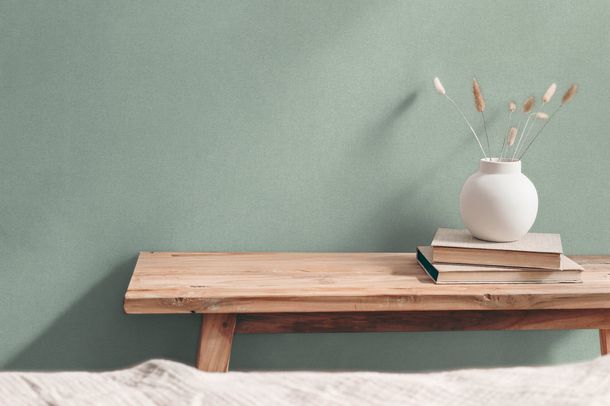 Vliestapete Uni Struktur Modern Hellgrün 79097-2 Wohnzimmer