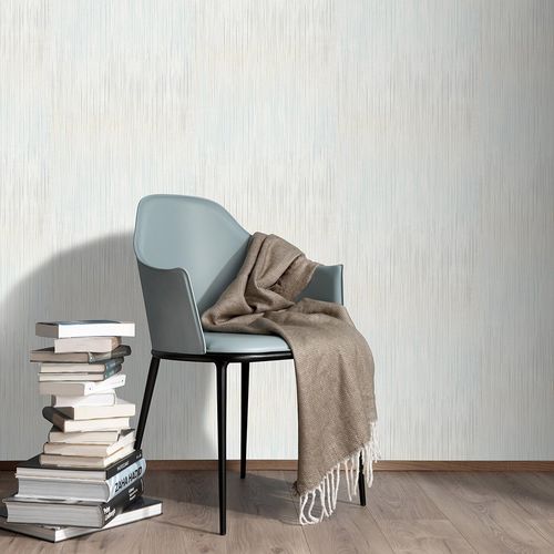 Vliestapete Linien Struktur Grau Blau Beige 10533-43 Raum