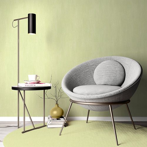 Vliestapete Uni Putzoptik Industrial Hellgrün 10534-07 Raum