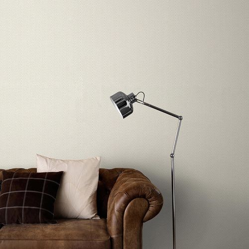 Vliestapete Grafik Sisal-Geflecht Beige Creme 10536-14 Raum