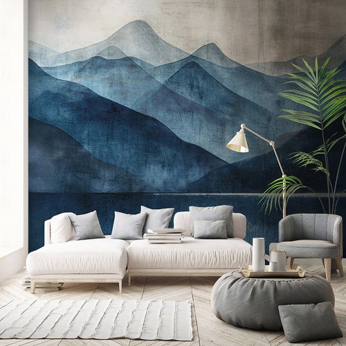 Guido Maria Kretschmer Fototapete Berge Blau Grau Raum