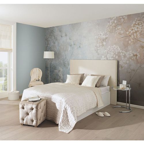 Guido Maria Kretschmer Fototapete Blumen Blau Beige Raum