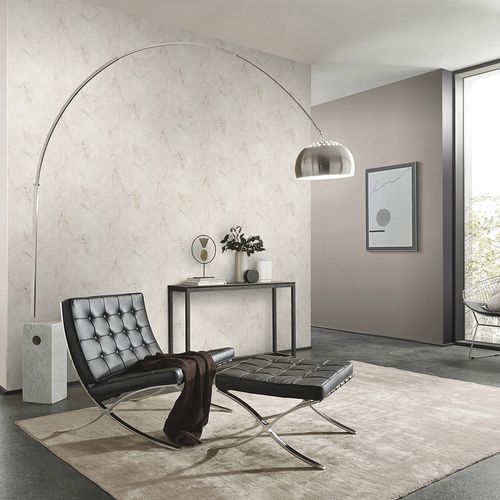 Vliestapete Floral Creme Beige Silber Glitzer 10514-14 Zimmer