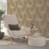Vliestapete Federn Abstrakt Gold Metallic 10516-30 Zimmer 1