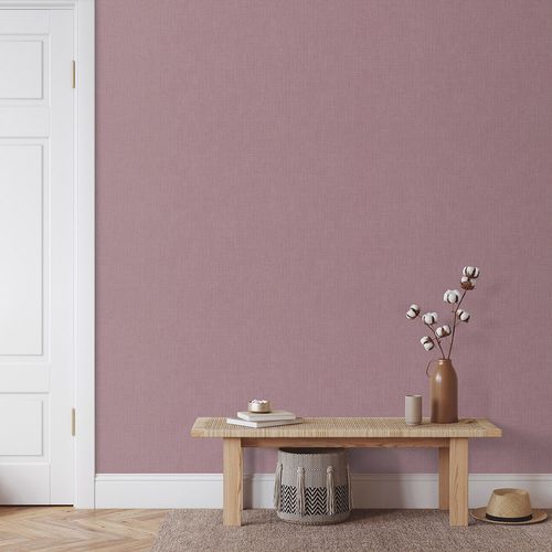 Vliestapete Uni Textiloptik Lila Glitzer 10539-09 Zimmer