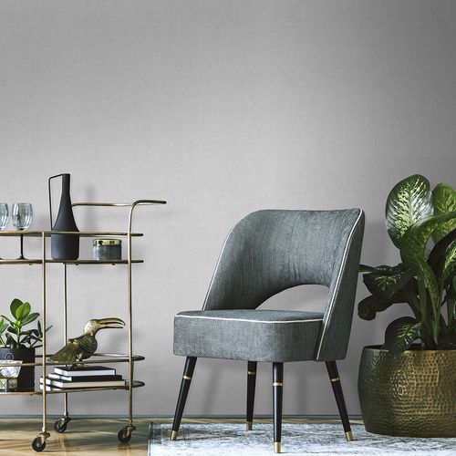 Vliestapete Uni Textiloptik Hellgrau Glitzer 10539-31 Zimmer