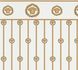 Versace Vliestapete Panel Creme Gold Metallic 79131-1 2