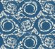Versace Vliestapete Floral Creme Dunkelblau 79135-4 2