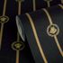 Versace Vliestapete Streifen Schwarz Gold Metallic 79173-2 Detail 4