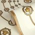 Versace Vliestapete Kreise Creme Gold Metallic 79175-1 Detail 4