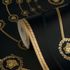 Versace Vliestapete Kreise Schwarz Gold Metallic 79175-5 Detail 4