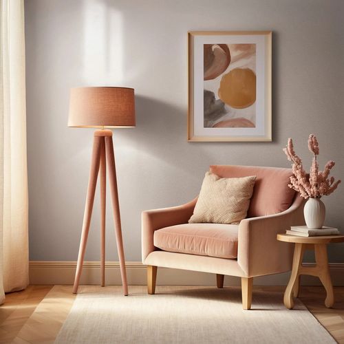 Tapete Papis Loveday Uni Putzoptik Rosa Creme 35819 Raum