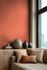 Vliestapete Textiloptik Einfarbig Rot Orange 79010-6 Zimmer 5