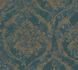Vliestapete Barock Shabby Petrol Gold Metallic 79019-2 2