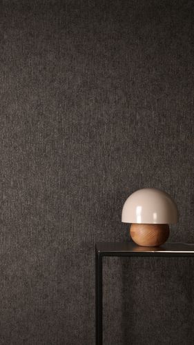 Vliestapete Uni Putzoptik Schwarz Gold Metallic 79201-7 Raum