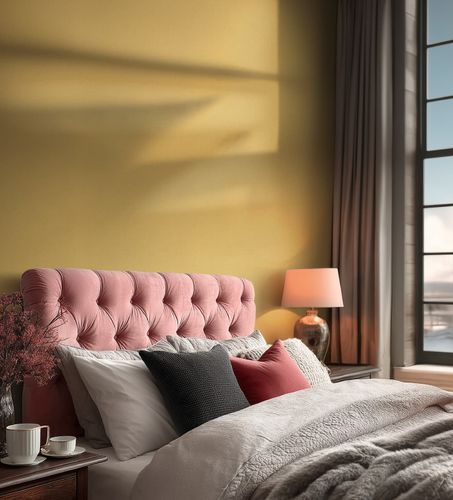 Vliestapete Uni Textiloptik Struktur Gelb Beige 79202-5 Raum