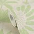 Vliestapete Blätter Palmen Beige Grün 79163-2 Detail 4