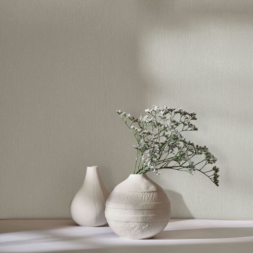 Vliestapete Uni Holzoptik Struktur Creme Beige 35351 Raum