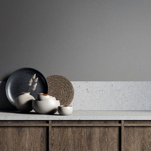 Vliestapete Einfarbig Struktur Modern Dunkelgrau 82519 Zimmer