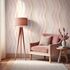 Vliestapete Wellen Muster Streifen Creme Rosa Orange 82552 Raum 2