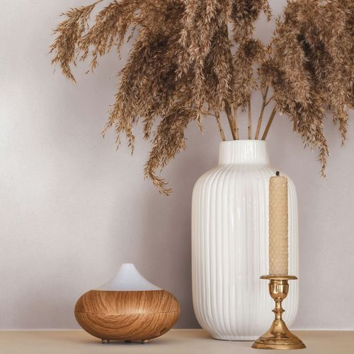 Vliestapete Einfarbig Putzoptik Struktur Rosa 82557 Zimmer