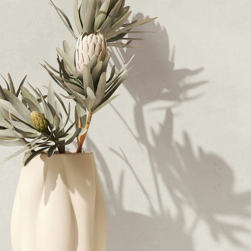 Vliestapete Einfarbig Putzoptik Struktur Creme Beige 82558 Zimmer