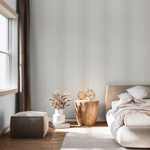 Vliestapete Streifen Muster Modern Weiß Rosa 82561 Zimmer