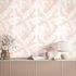 Vliestapete Blätter Ranken Rosa Orange Beige 89016 Raum 2