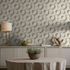 Vliestapete 3D-Effekt Grafisch Beige Grau 89032 Raum 2
