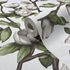Vliestapete Blumen Zweige Weiß Grün Braun 89038 Detail 4