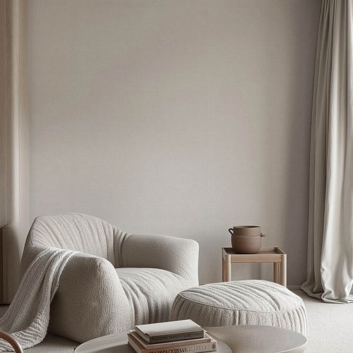 Vliestapete Uni Abstrakt Beige Creme 10559-02 Raum