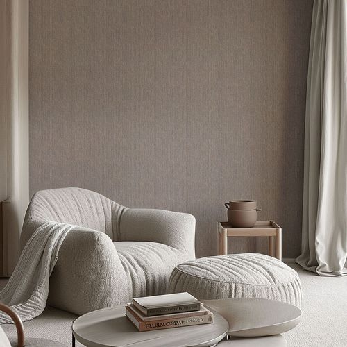 Vliestapete Uni Abstrakt Streifen Braun Blau 10559-22 Raum