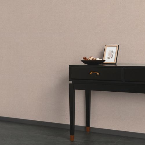 Vliestapete Einfarbig Textiloptik Beige Rosa 10563-05 Raum