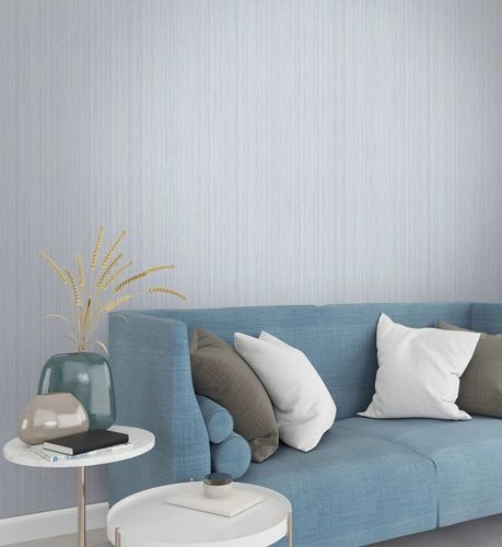 Tapete Papis Loveday Streifen Struktur Hellblau 35831 Raum