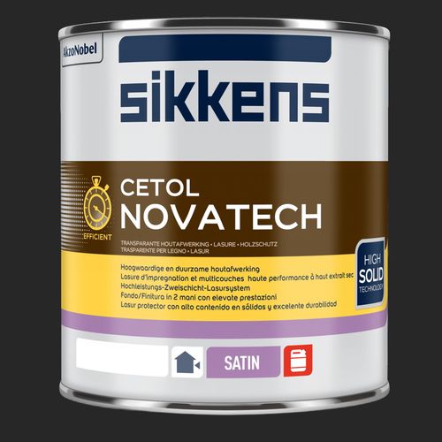 Sikkens Cetol Novatech Holzlasur wetterbeständig 1 L ebenholz