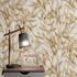 Vliestapete Floral Blätter Creme Braun Glitzer 10587-11 Zimmer 5