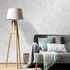 Vliestapete Floral Blätter Creme Grau Glitzer 10587-31 Raum 1