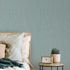 Vliestapete Textiloptik Uni Blau Silber Metallic 10590-19 Zimmer 5