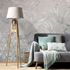Fototapete Blattmuster Floral Taupe Grau 22102-07-01 Raum 3