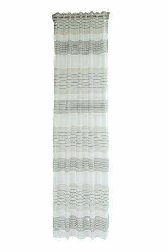 Homing Schlaufenvorhang Kamon natur Streifen 6716-25