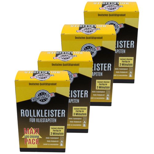 4x Maxi-Pack Rollkleister Vlieskleister Tapeten 2kg