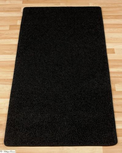 Teppich Hochflor Schwarz Rhodos 80x150 B-Qualität